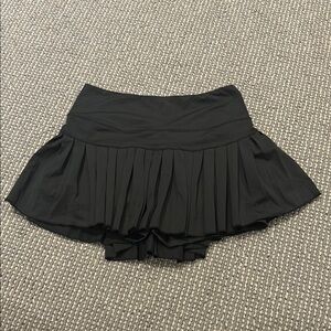 Black Gold Hinge Tennis Skirt